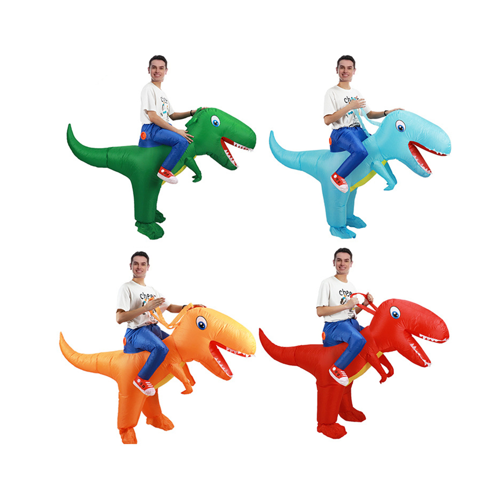 Inflatable Dinosaur Costume Adult - Yetişkin Sıcak Çocuklar Yeşil Şişme Dinozor