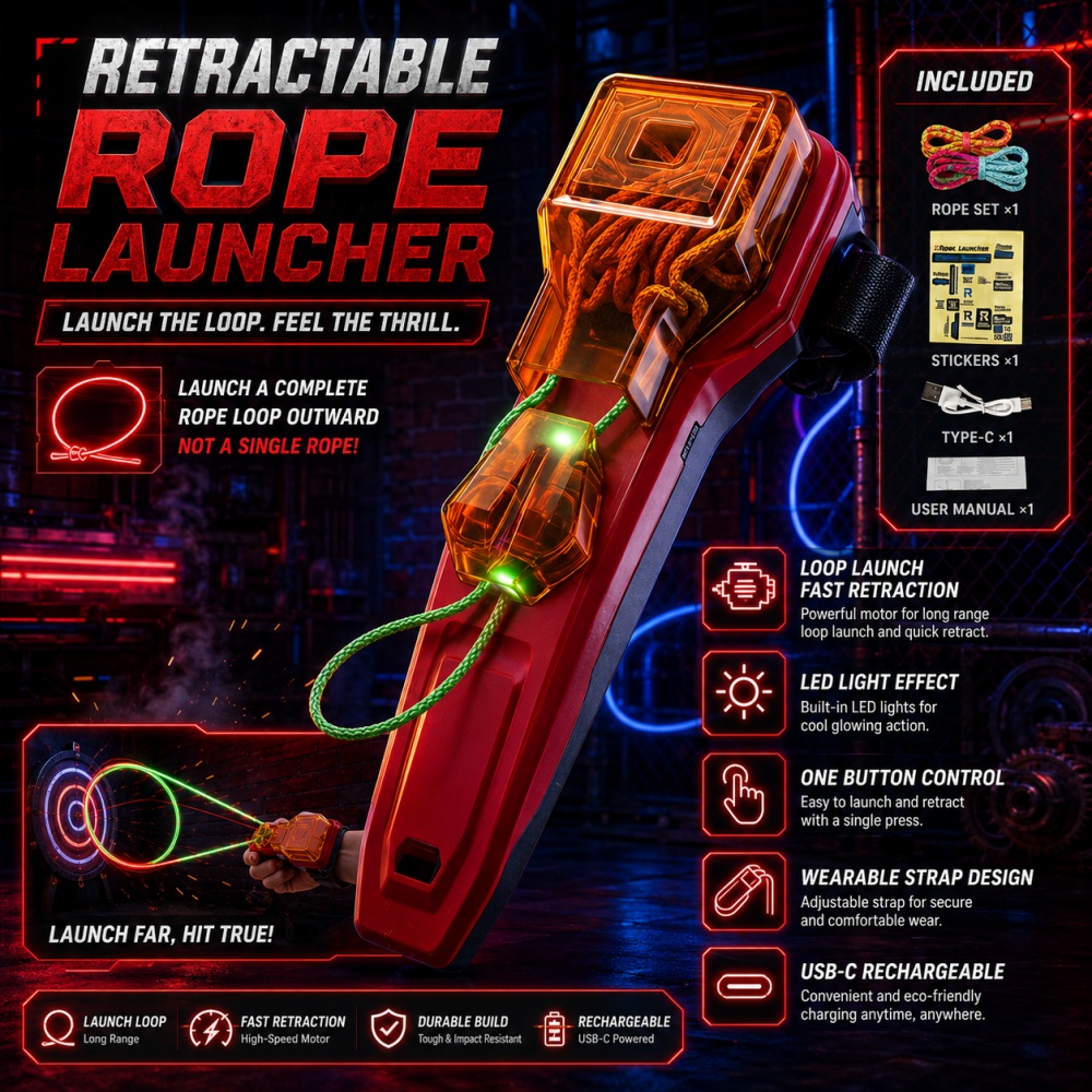 Novelty Gifts - Halat Fırlatıcı Örümcek Ağı Atma Oyuncağı