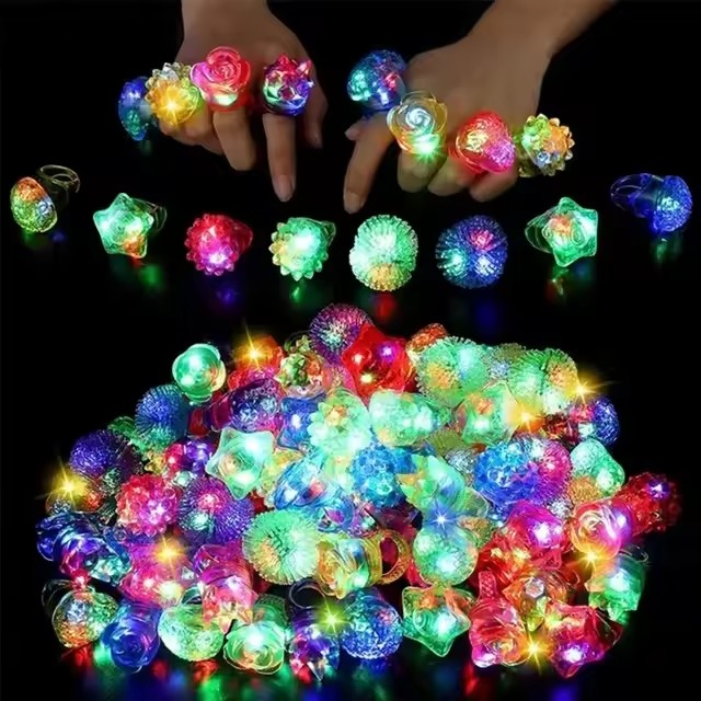 10 adet Parlayan Yüzükler LED  - Glow In The Dark Party Glasses incelemesi ve fiyatı