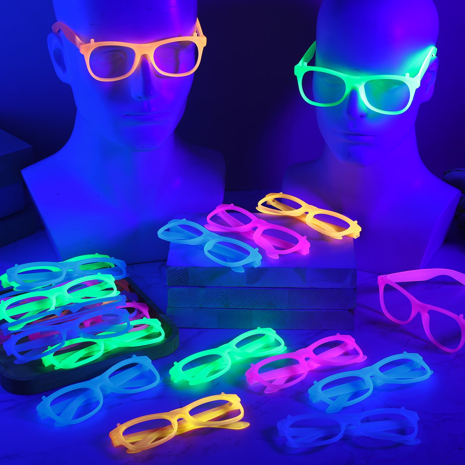2/24 adet Karanlıkta Parlayan  - Glow In The Dark Party Glasses incelemesi ve fiyatı