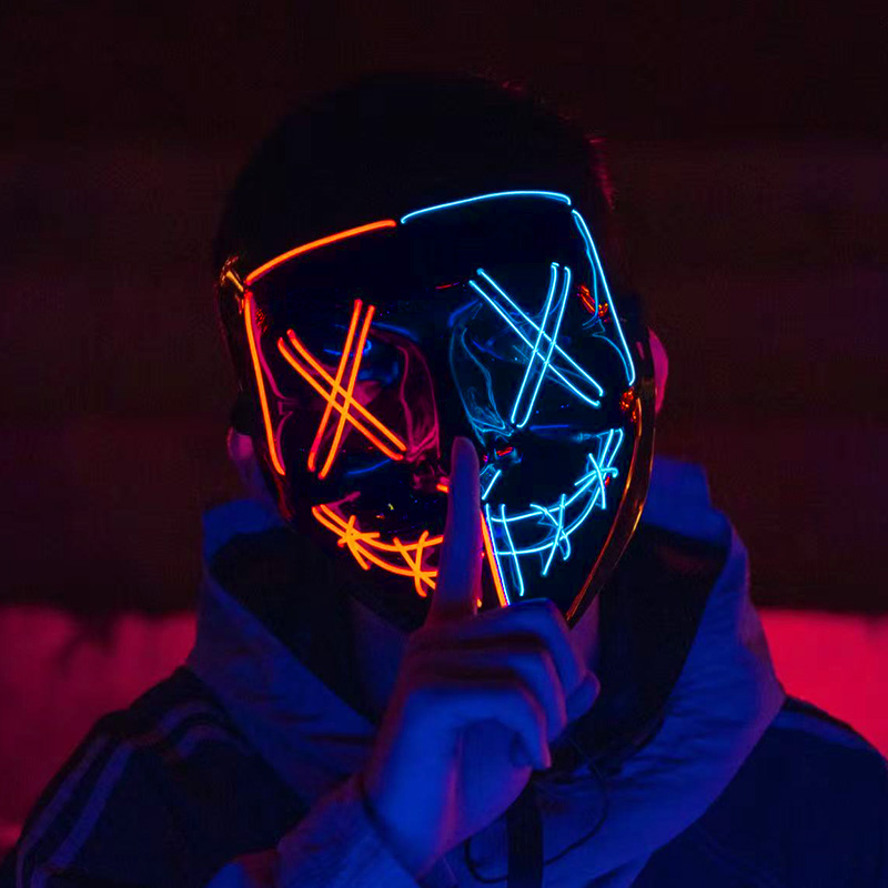 Kablosuz Neon Işıklı Arınma Ma - Led Purge Mask Halloween incelemesi ve fiyatı