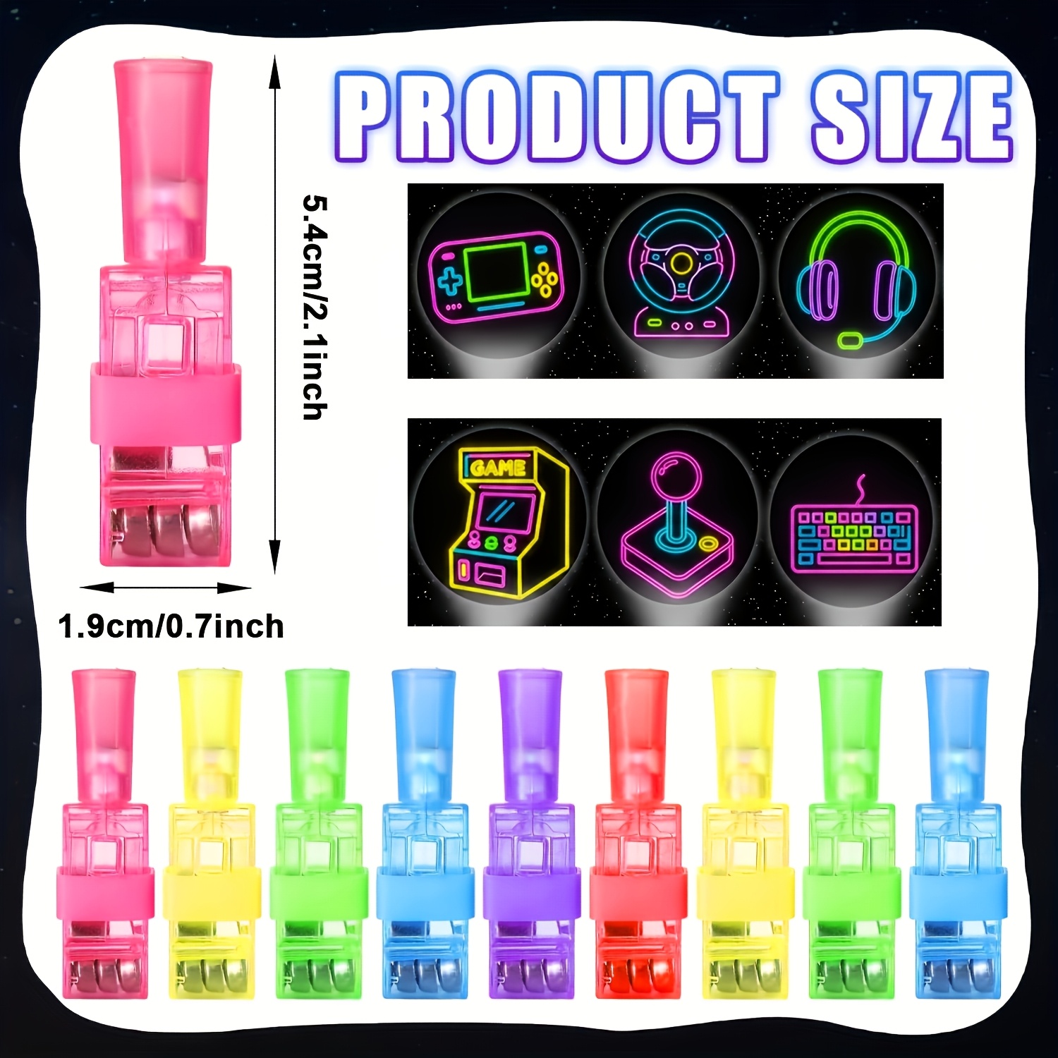 36 adet LED Parmak Işıkları, V - Glow In The Dark Party Glasses incelemesi ve fiyatı