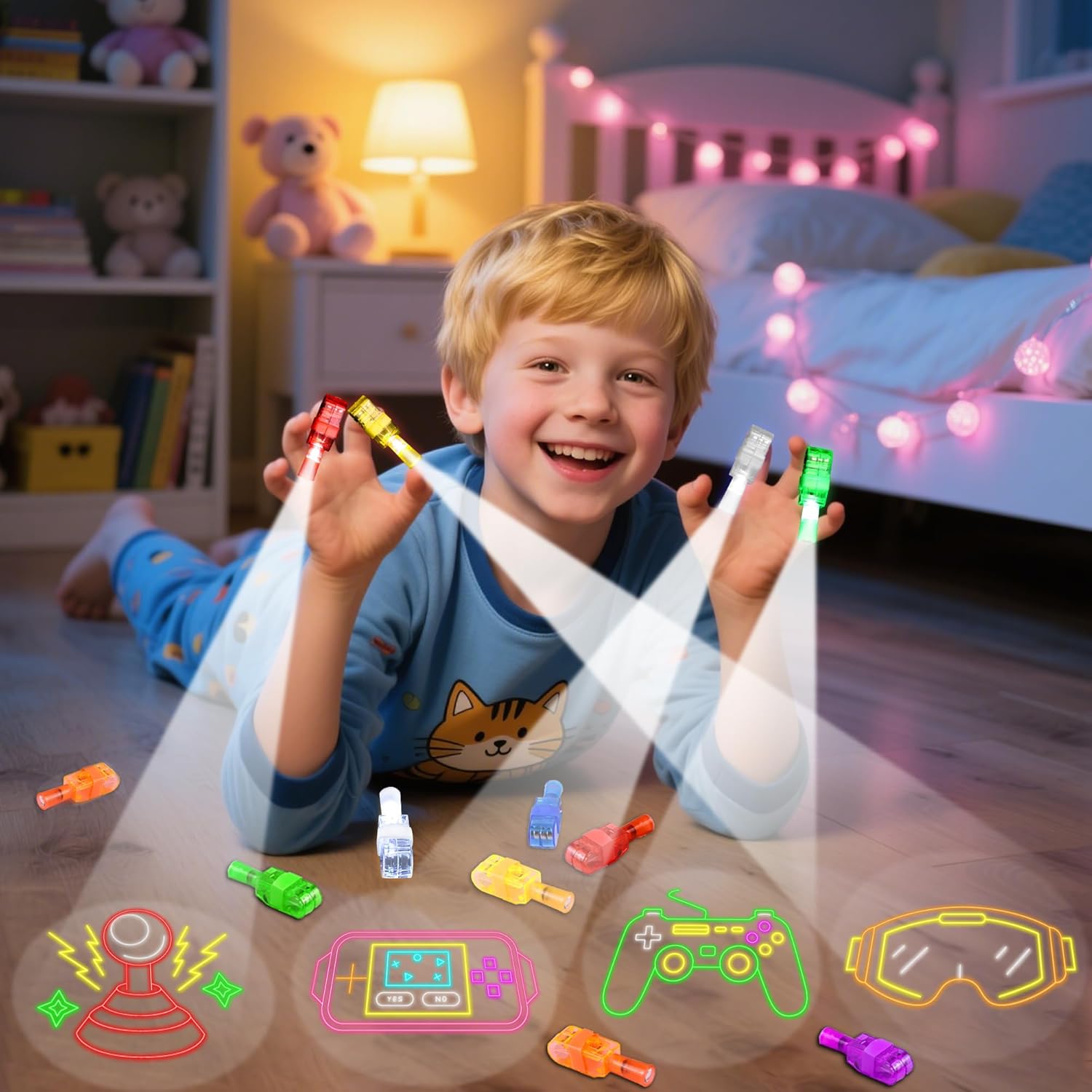 36 adet LED Parmak Işıkları, V - Glow In The Dark Party Glasses incelemesi ve fiyatı