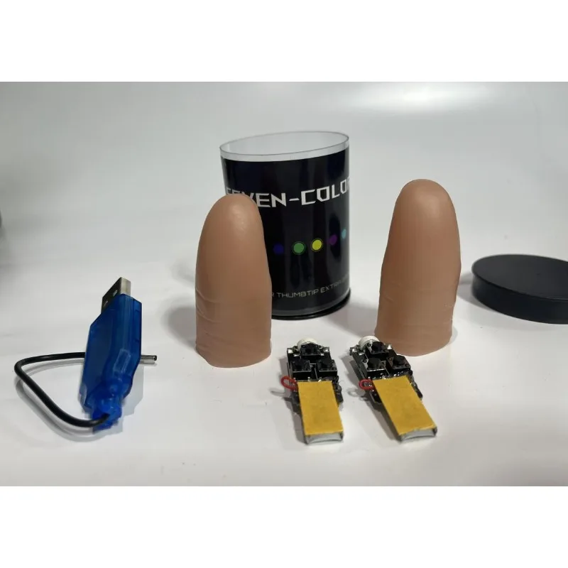 Yedi Renk LED Işık Başparmak İ - Thumb Tip Magic Trick Set incelemesi ve fiyatı